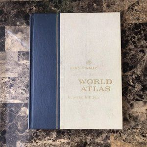 *1966* Rand McNally World Atlas Imperial Edition Coffee Table Book Size